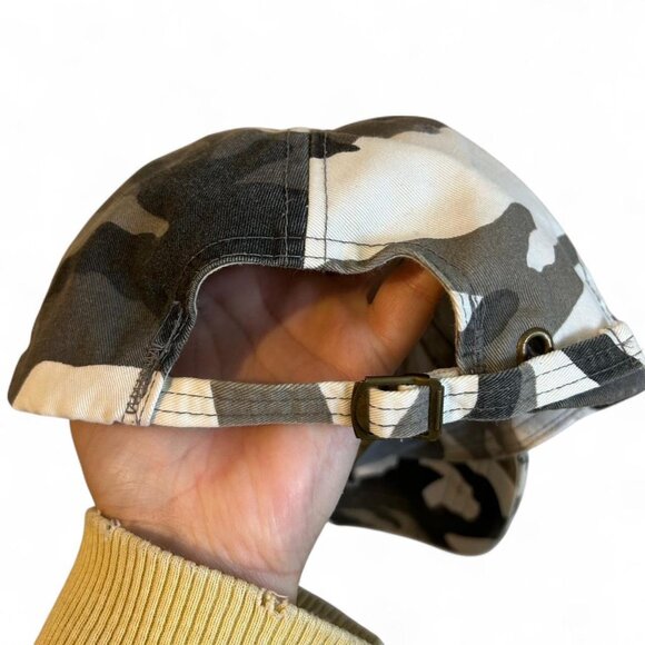 CAT Camo Black White Cotton Baseball hat Cap Alternative Apparel One Size Unisex - Picture 5 of 8